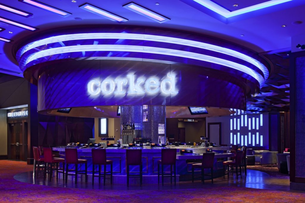 The Corked Bar at Harrah's Rincon Casino in California